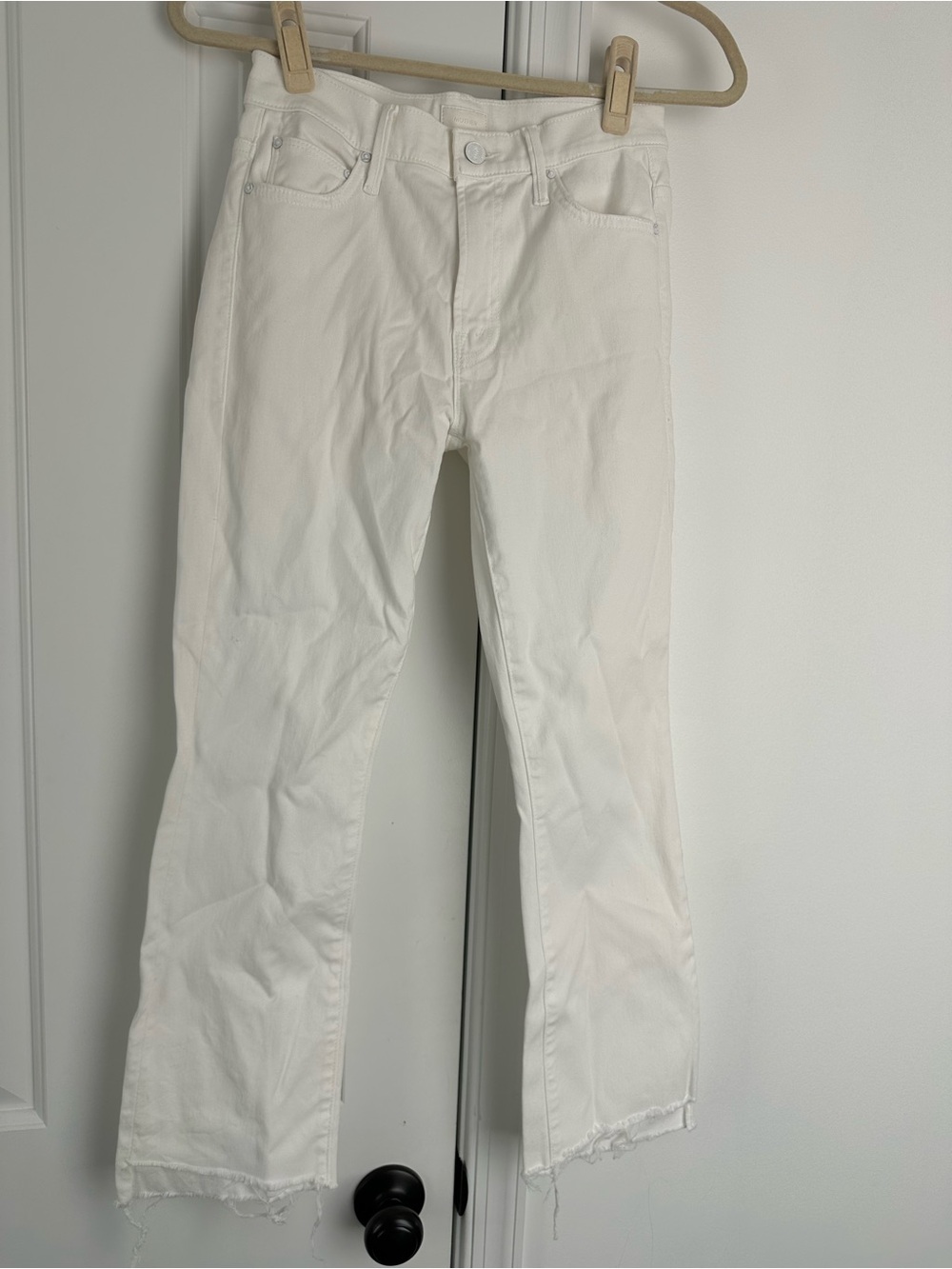 MOTHER the insider crop step fray jeans size 25